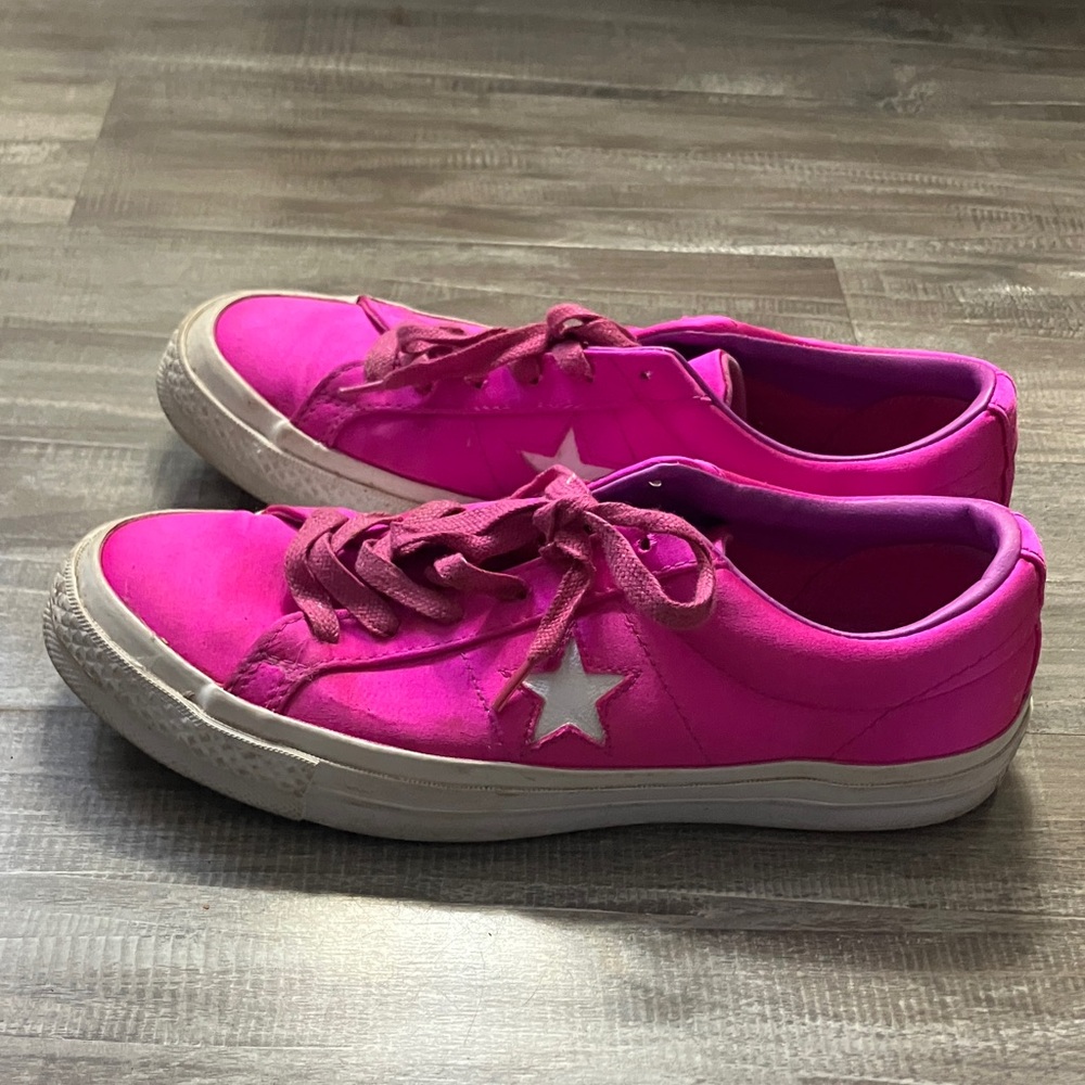 Converse All Star Pink satin sneakers